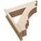 Ekena Millwork 7 1/2-in W x 30-in D x 30-in H Balboa Trad Rough Cedar Woodgrain TimberThane Outlooker, Primed Tan OUTUR075X30X30BOA04RCPR - alternate 5